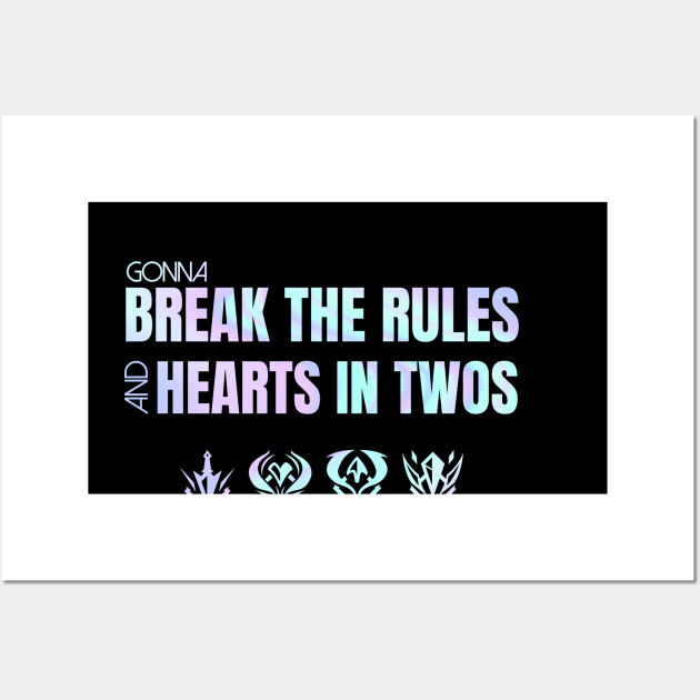 Break the rules Wall Art by Queen Maudit